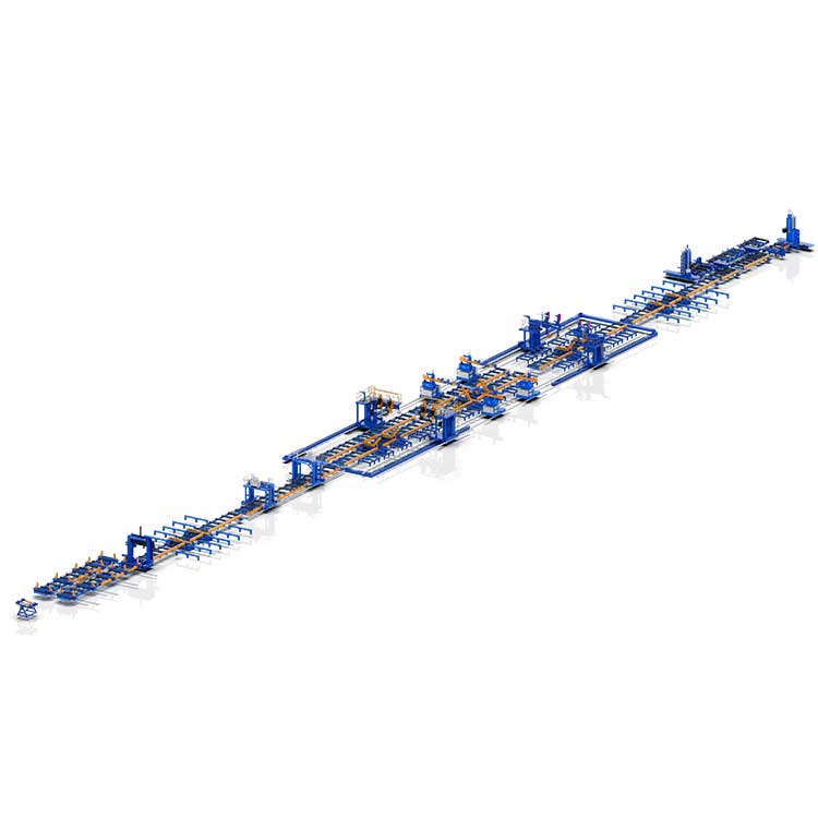 Mitől kulcsfontosságú egy dobozsugaras hegesztősor a nagy hatékonyságú acélgyártáshoz?